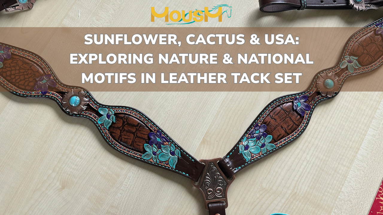 Sunflower, Cactus & USA: Exploring Nature & National Motifs in Leather Tack Set