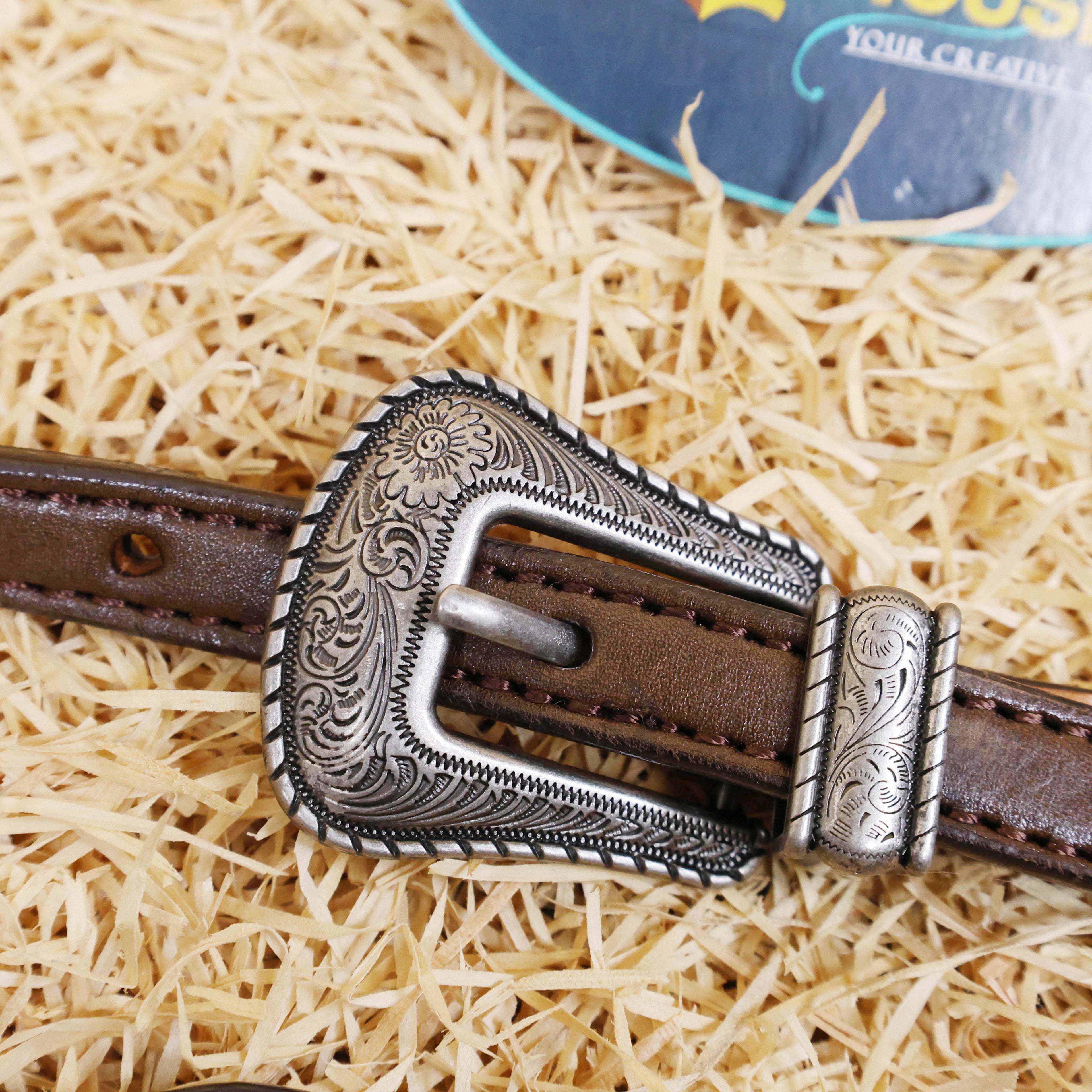 MOUSM Argentina Cow Leather Headstall and Breast Collar Set, Western Bridle Sets Hand-Carved Sunflower Floral Design & Geometric Detailing with Golden Buck Stitching