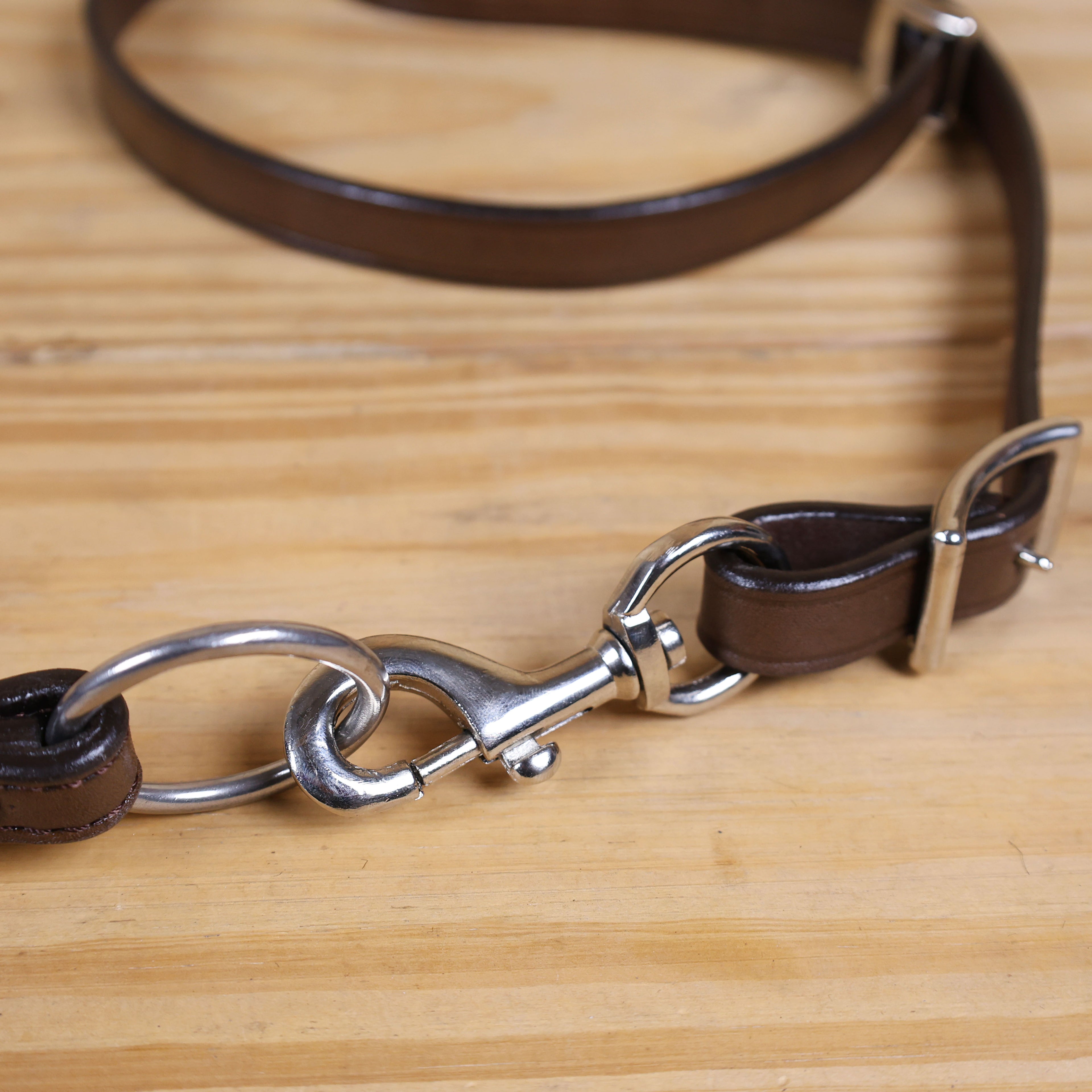 MOUSM Genuine Cow Hide Leather Tie Down Noseband with Leather Strap for Horse - Decorated with Brown Metallic Acid Wash Natural Hair On Cowhide and Rhinestone Conchos, 1 Meter Strap Length and 6/8" Inches width.