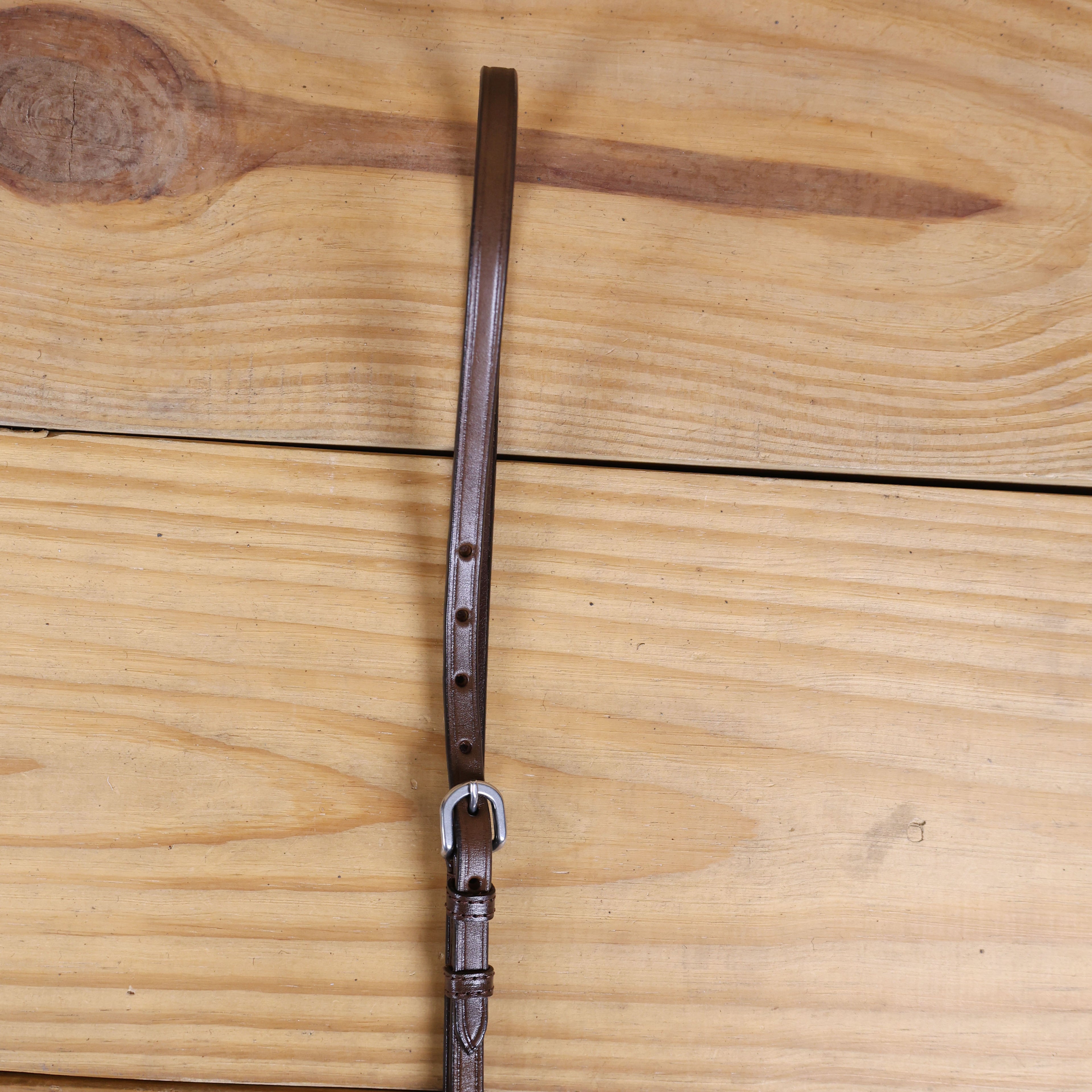 MOUSM Genuine Cow Hide Leather Tie Down Noseband with Leather Strap for Horse - Decorated with Brown Metallic Acid Wash Natural Hair On Cowhide and Rhinestone Conchos, 1 Meter Strap Length and 6/8" Inches width.