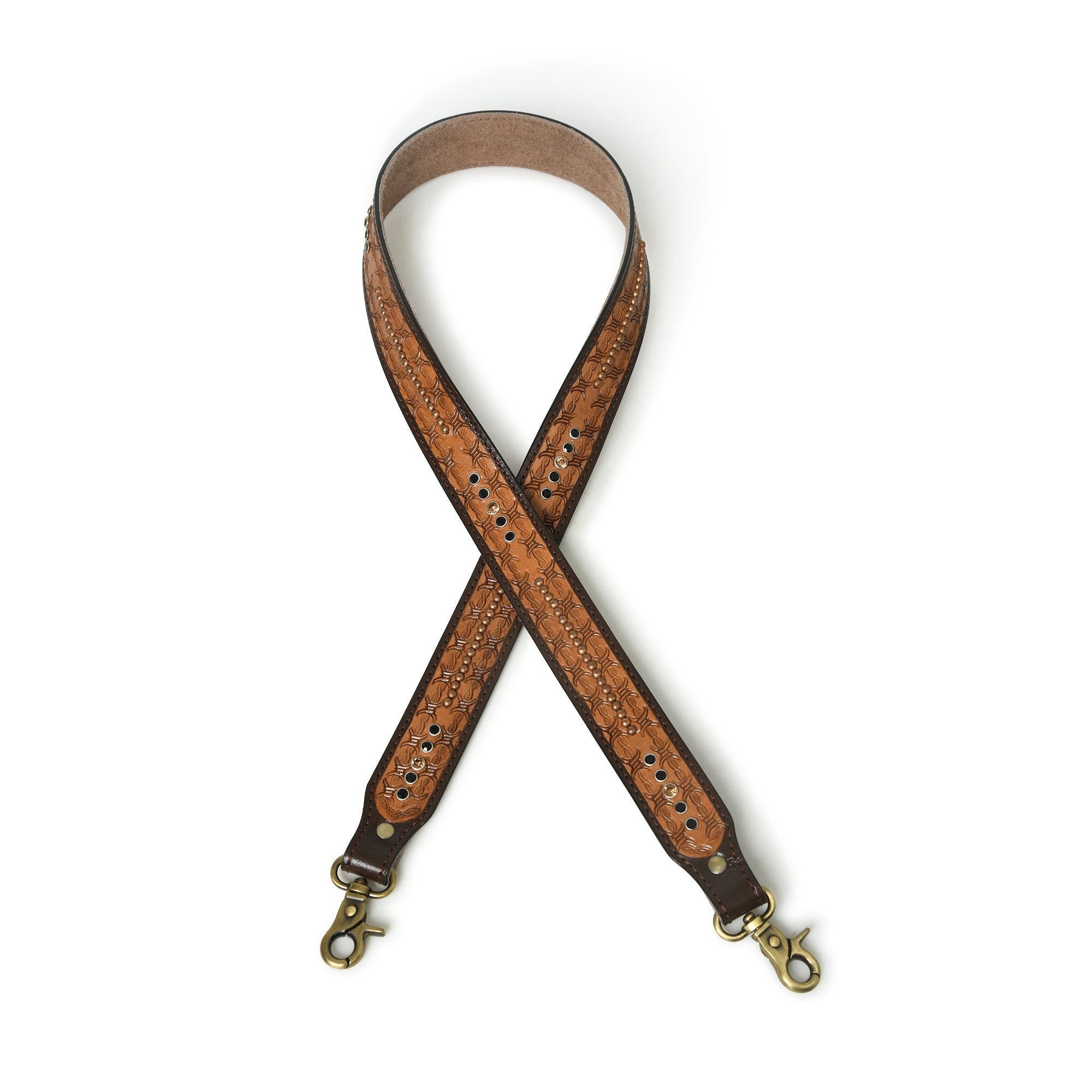 Mousm Detachable Leather Bag Strap, Replaceable Crossbody Bag Strap, Boho Canvas Straps, Shoulder Strap Purse Strap, Real Cow Leather Strap