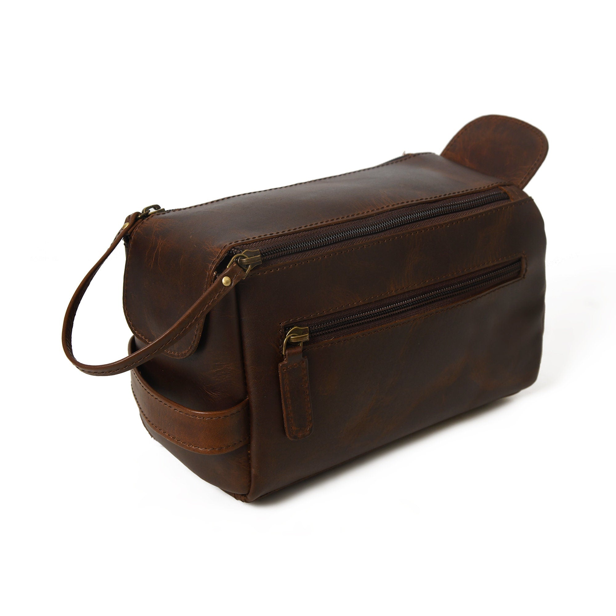 Mousm Leather Dopp Kit Men&