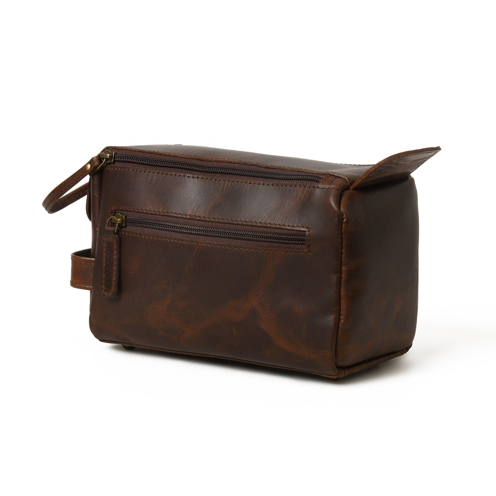 Mousm Leather Dopp Kit Men&
