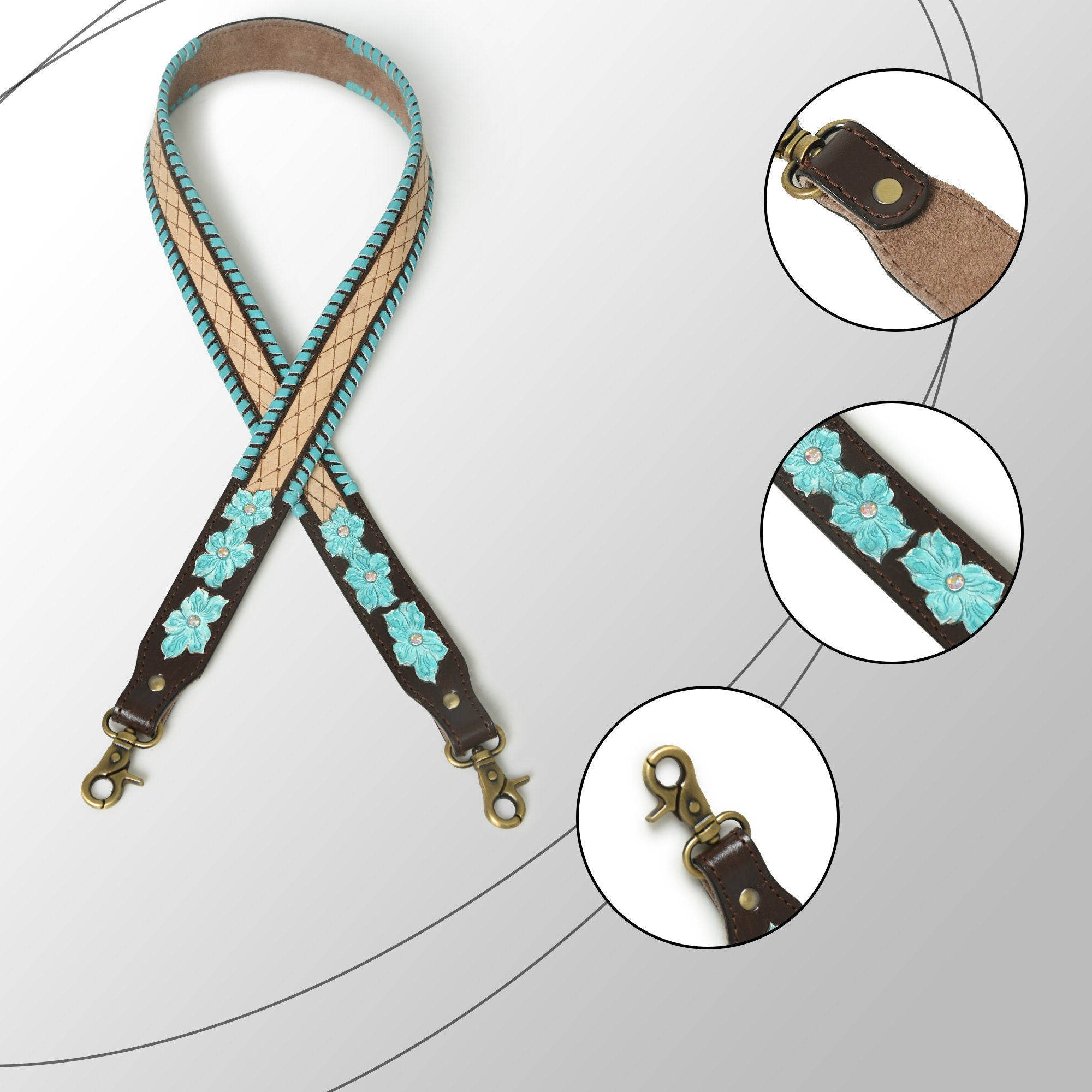 Mousm Leather Straps Boho purse/bag strap,adjustable crossbody bag strap,replacement strap,shoulder strap Canvas Purse Strap