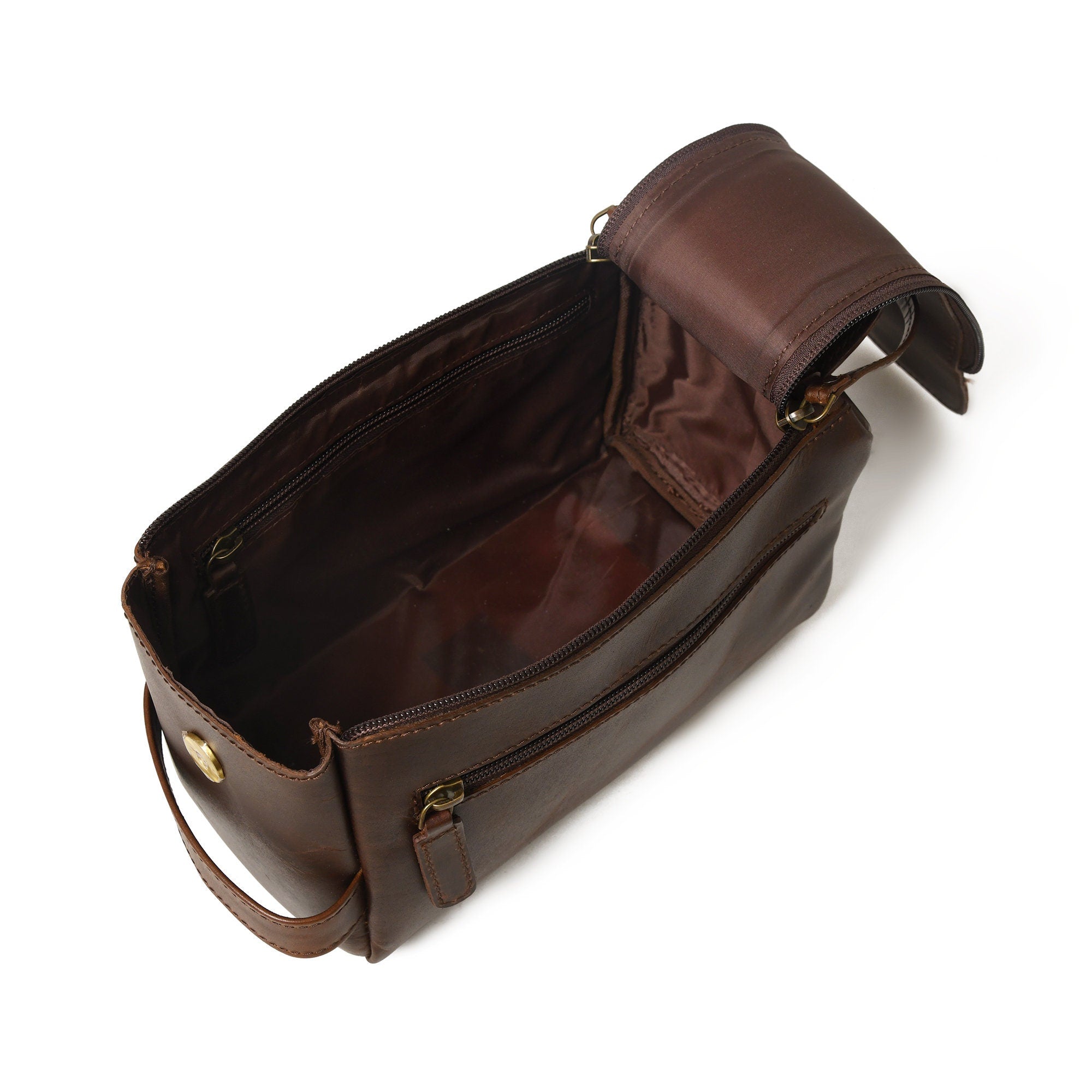Mousm Leather Dopp Kit Men&