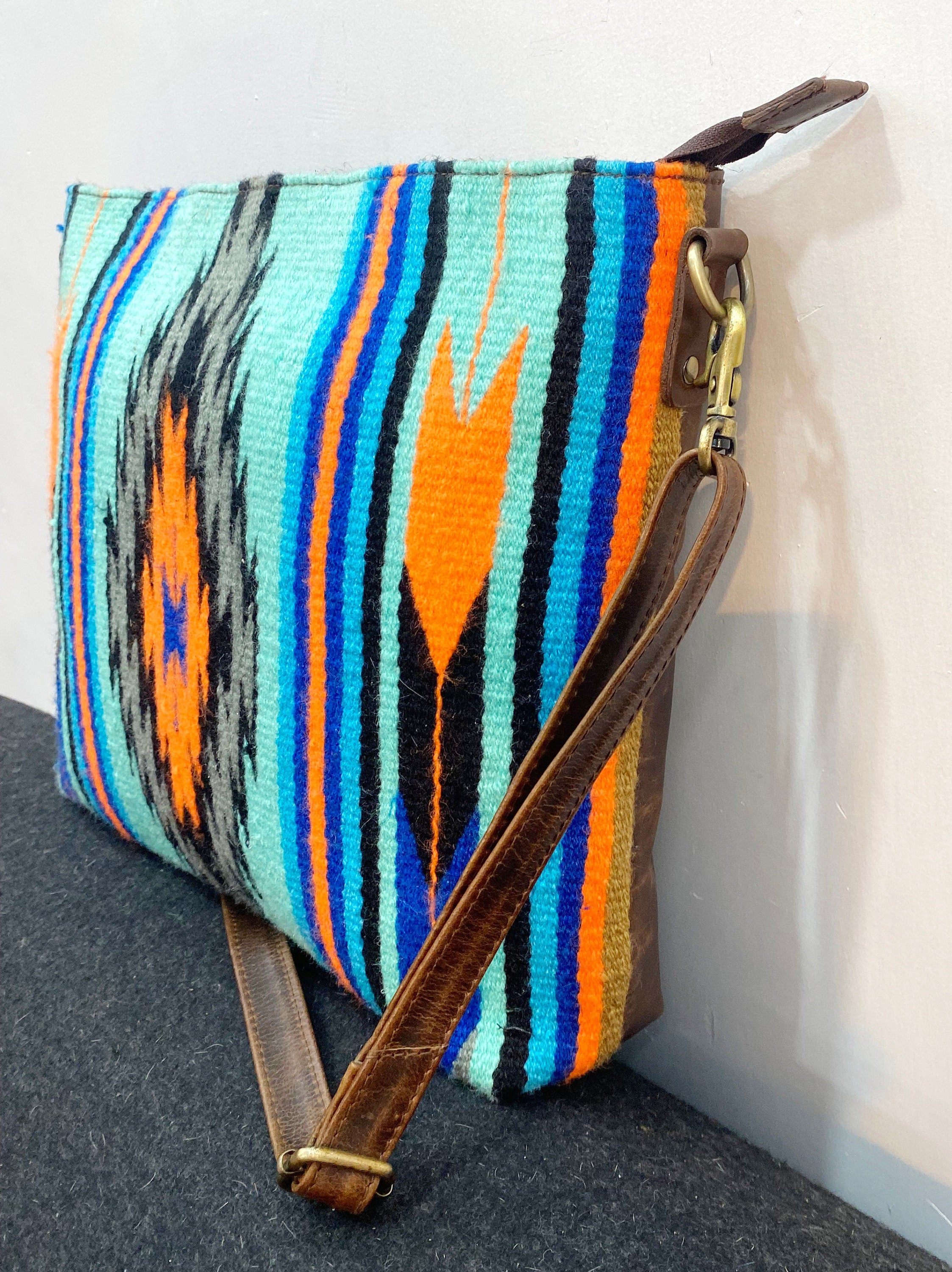 MOUSM Western Saddle Blanket Shoulder Bags for Woman , Real Leather Shoulder Bag, Leather Tote Bags for Her Leather Purse