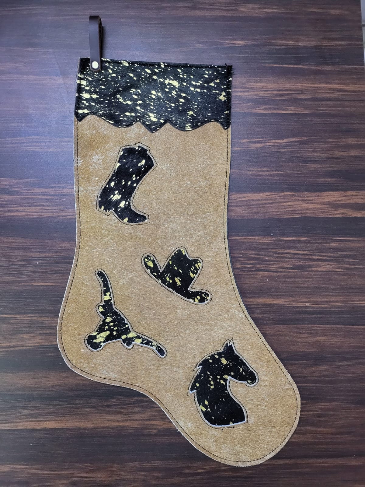 leather Christmas stockings by MOUSM Chose your design for a celebration Family Stocking Santa Stocking Gift Set Colorful Xmas Stocking Set