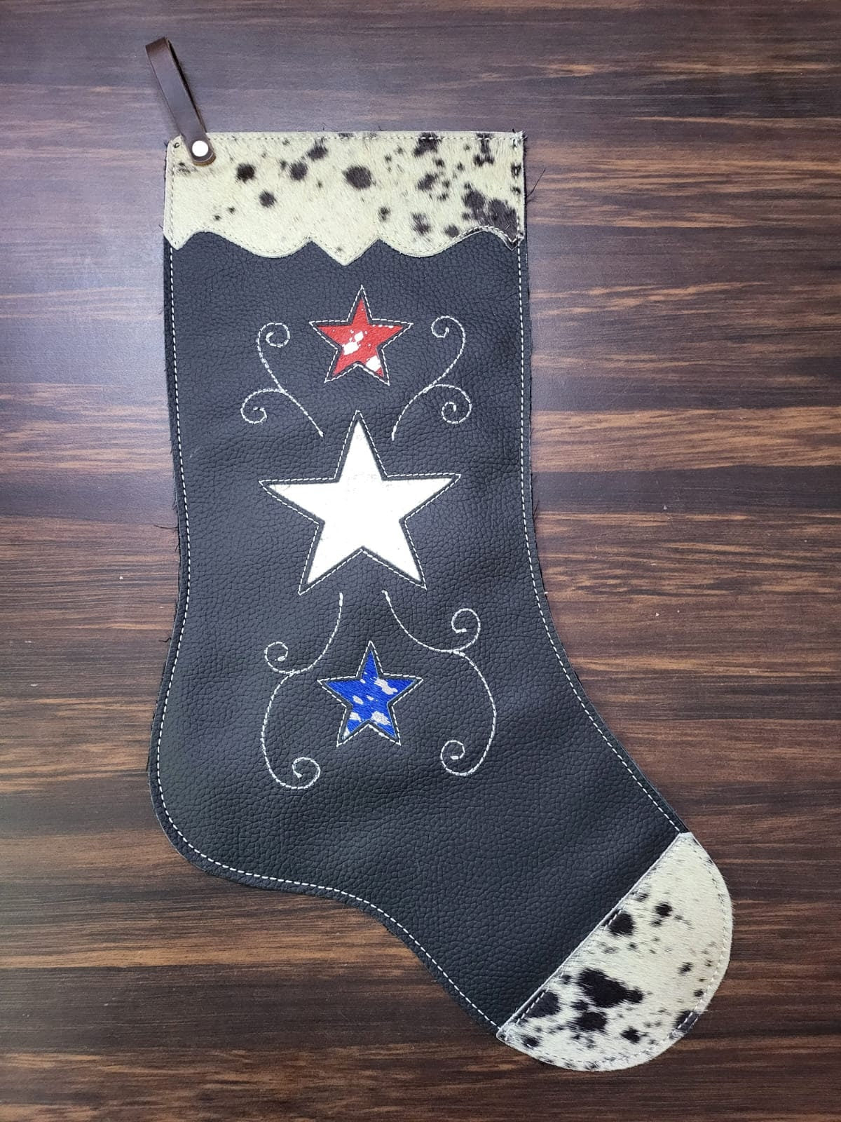 leather Christmas stockings by MOUSM Chose your design for a celebration Family Stocking Santa Stocking Gift Set Colorful Xmas Stocking Set