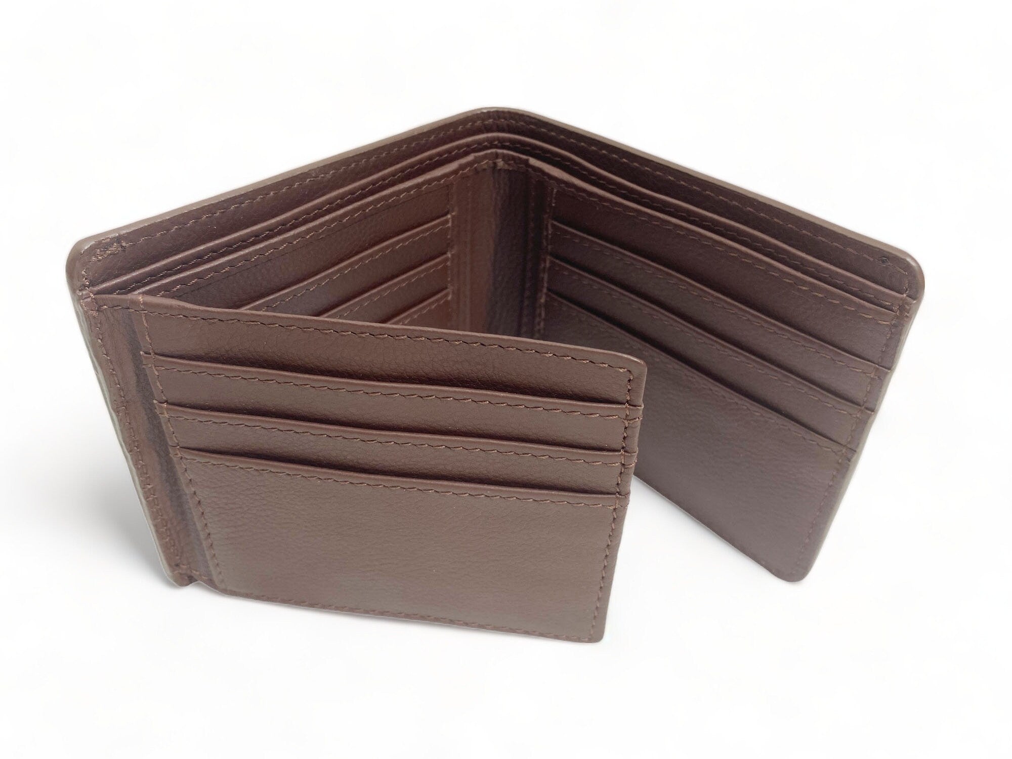 MOUSM Wallet Western Mens Leather Wallet for Men Argentina cow leather wallet with flower hand-tooled