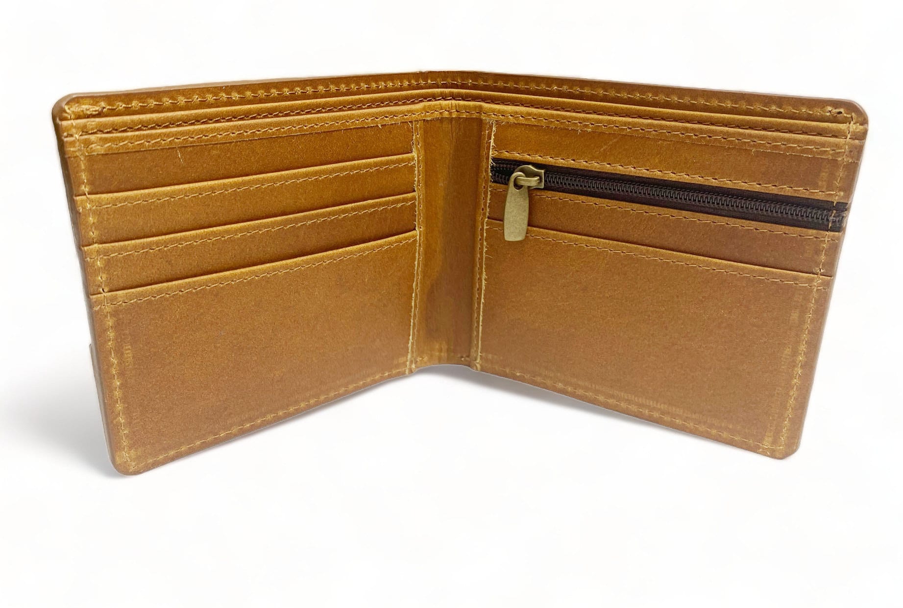 MOUSM Wallet Western Mens Leather Wallet for Men Argentina cow leather having flower carving with quick card pocket wallet