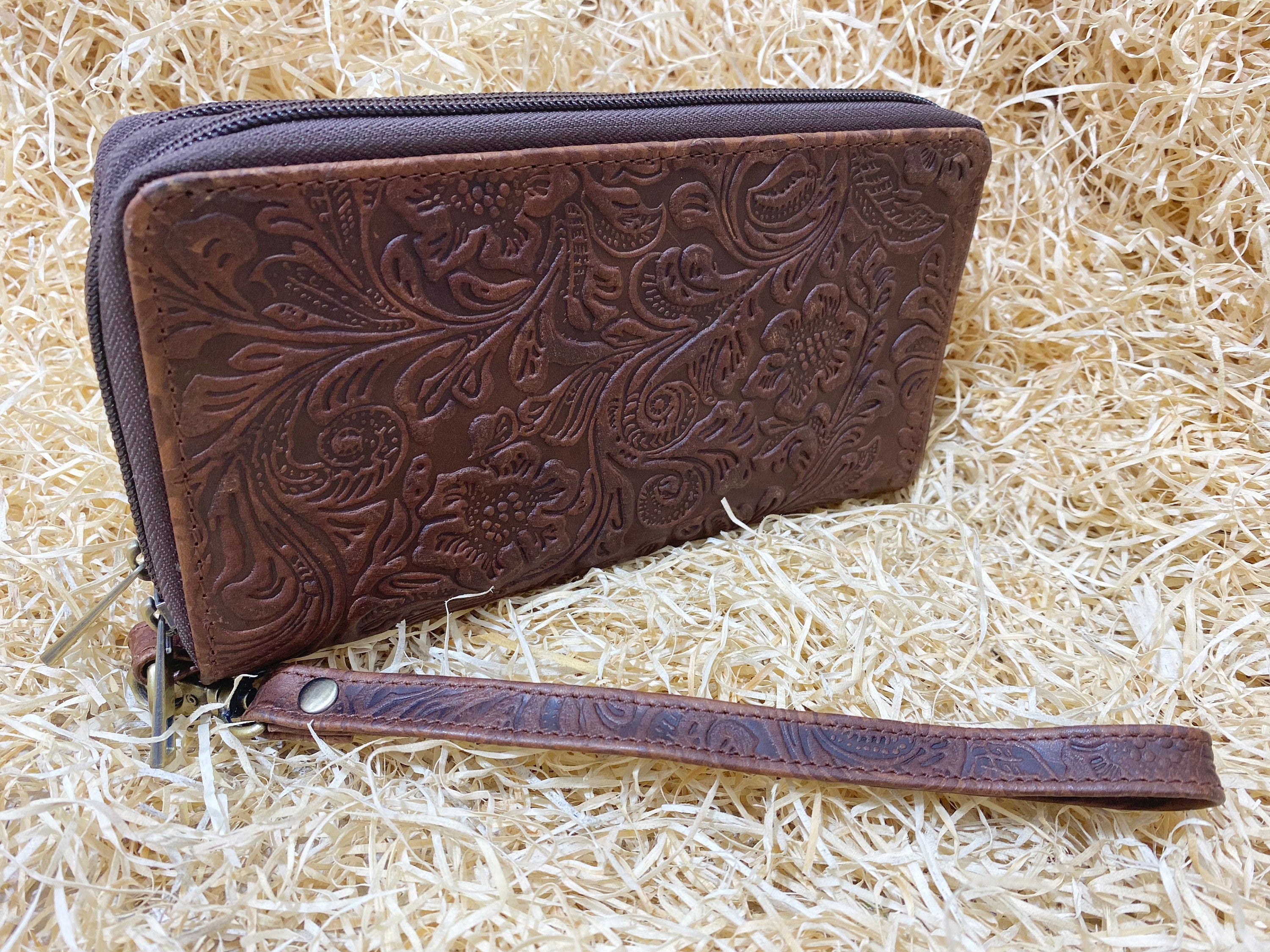 ladies clutch bag flower embossed leather. Western Ladies hand clutch bag | Premium leather clutch bag by Mousm