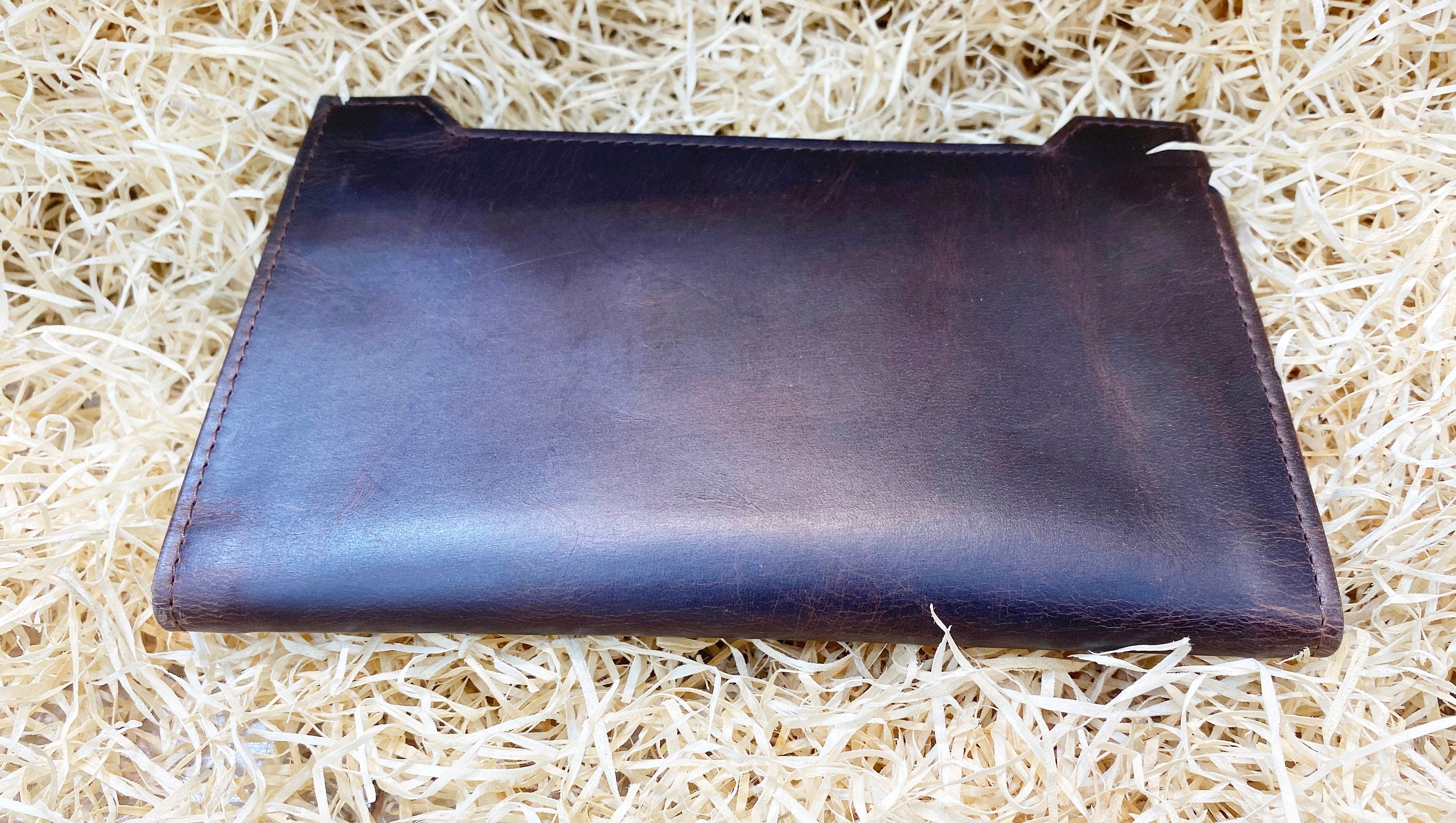 Ladies clutch bag brown hard wax wallet Premium Ladies&