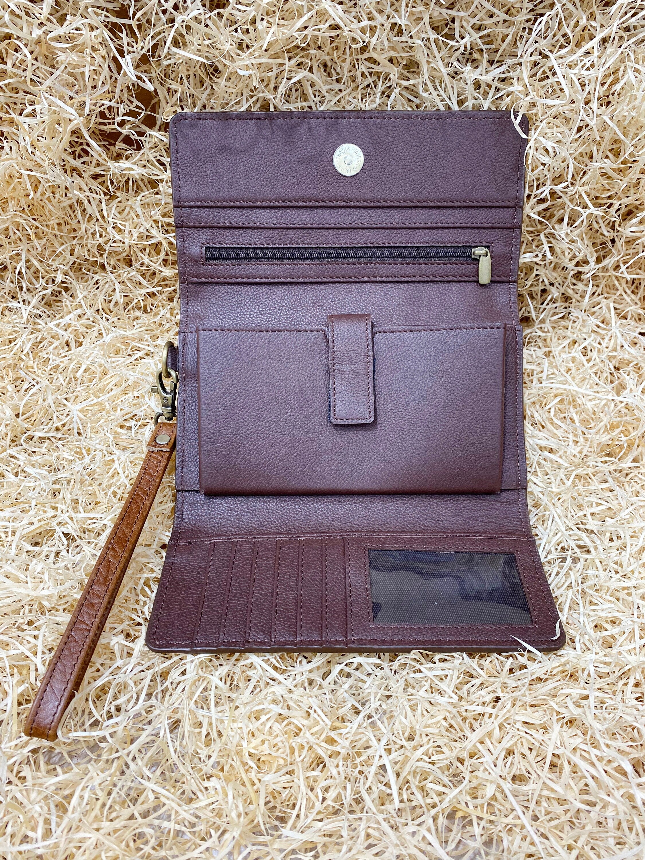 ladies clutch bag comes with Aztec embroidery overlay with copper studs Western leather clutch bag Evening clutch bag Party clutch bag MOUSM