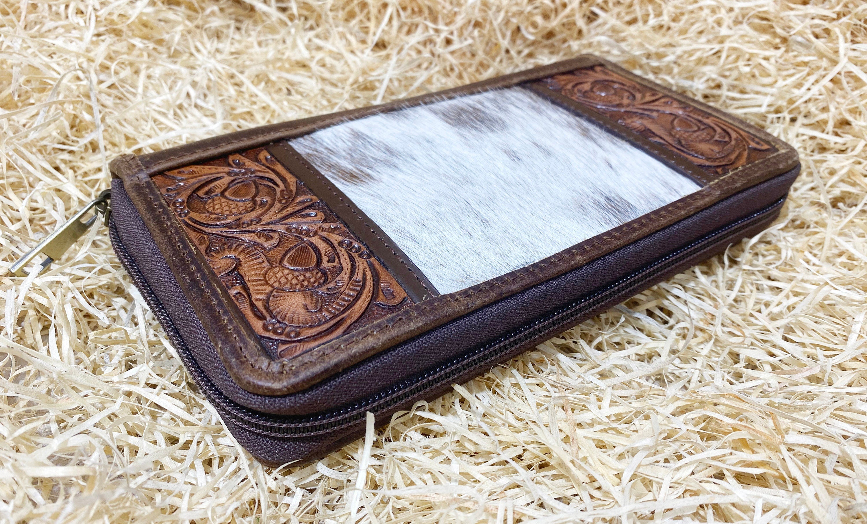 ladies clutch bag comes with Oka fruit carving. Western Ladies hand clutch bag | Premium leather clutch bag by Mousm