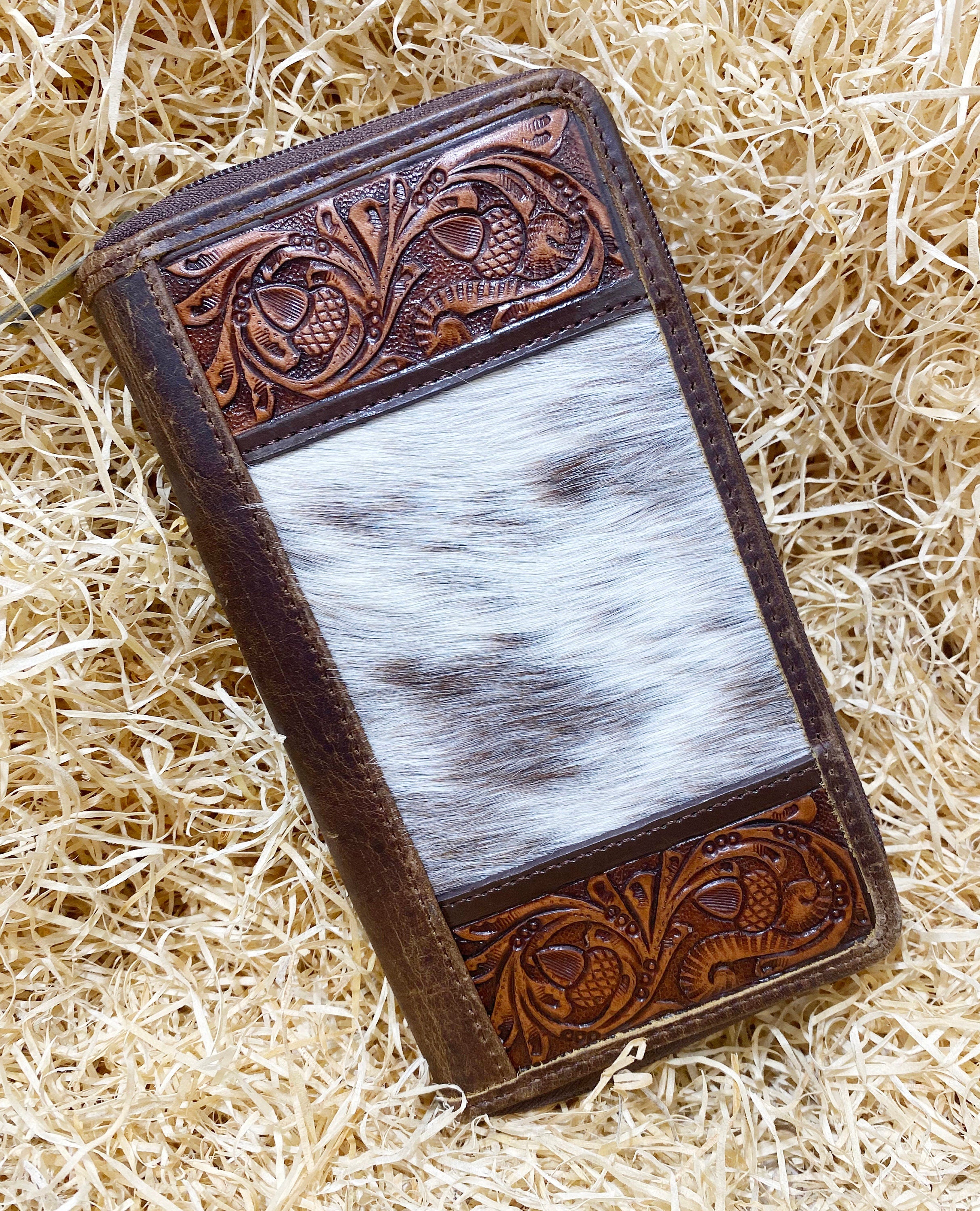 ladies clutch bag comes with Oka fruit carving. Western Ladies hand clutch bag | Premium leather clutch bag by Mousm