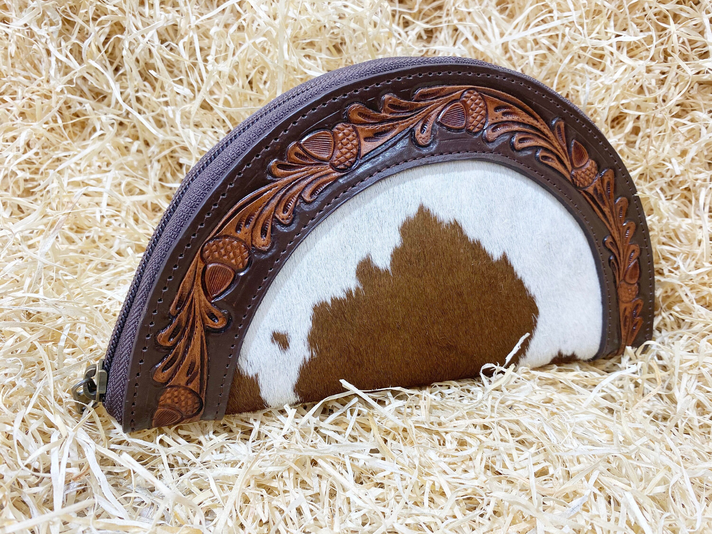 ladies clutch bag comes with OKA fruit carving around the clutch. Western Ladies hand clutch bag | Premium leather clutch bag by Mousm