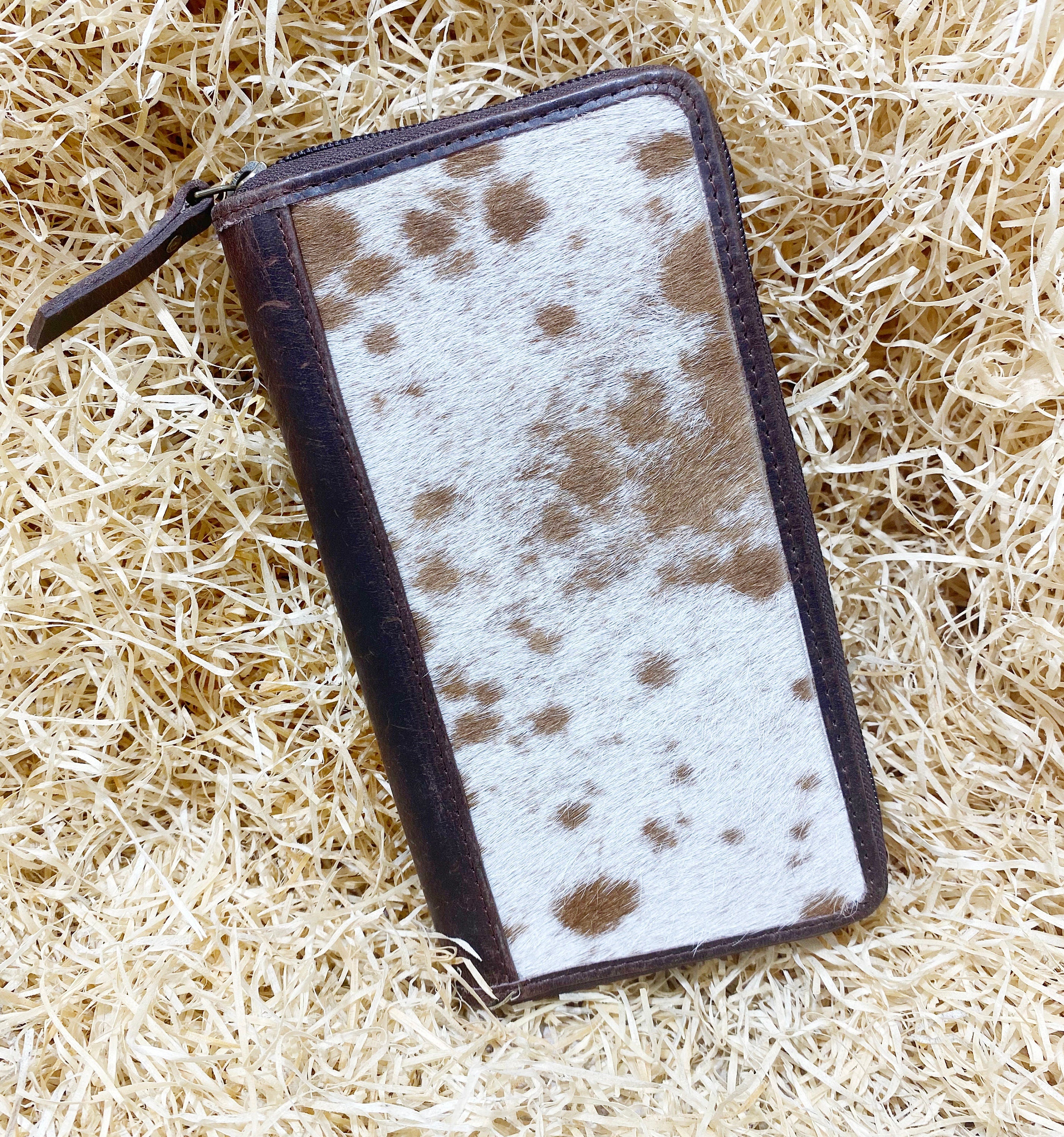 ladies clutch bag comes with Tan and White natural hairon . Western Ladies hand clutch bag | Premium leather clutch bag by Mousm