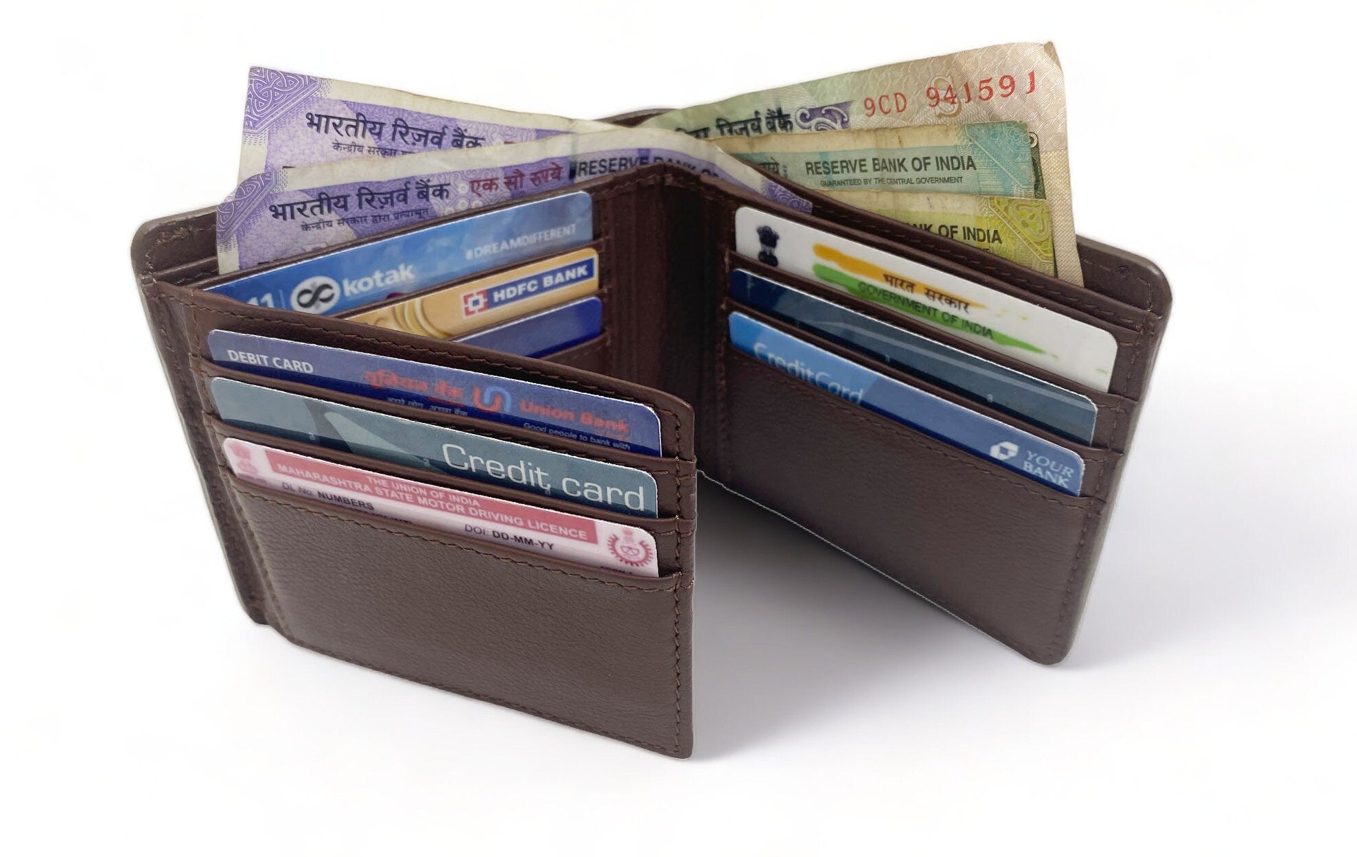 MOUSM Wallet Western Mens Leather Wallet for Men Argentina cow leather wallet with flower hand-tooled