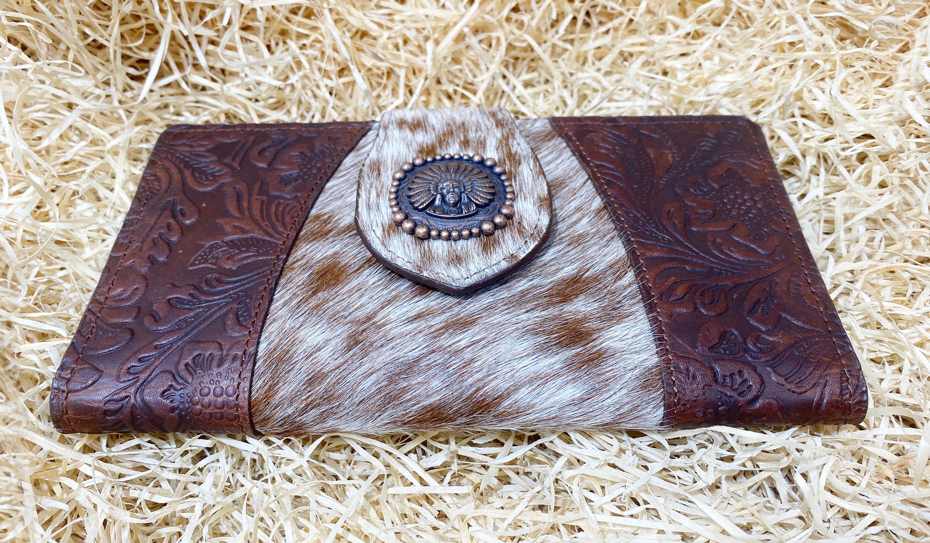 ladies clutch bag with flower embosed leather. Western Ladies hand clutch bag | Premium leather clutch bag by Mousm