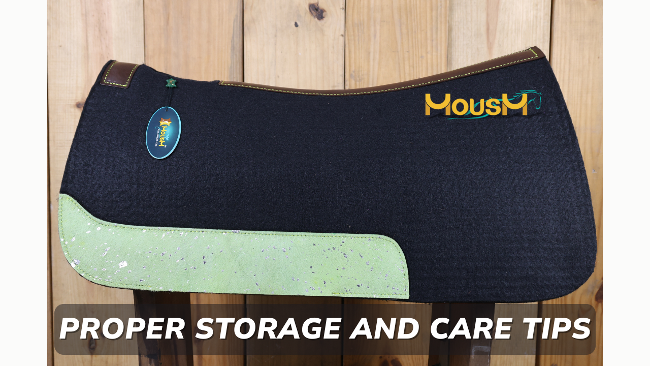 How to Store and Care for Your Western Saddle Pad Properly