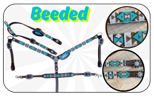 Leather Headstall and Breast Collar Set