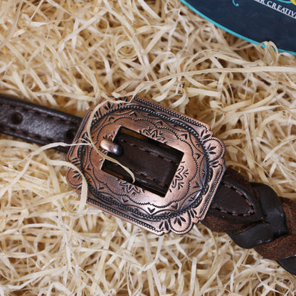 MOUSM Western Horse Tack Set – Handcrafted from Genuine Argentine Leather, Featuring a Royal Blue and White Checkered Gladiator Breast Collar with Engraved Metal Rings, Braided Cheekpieces, and Berry Conchos