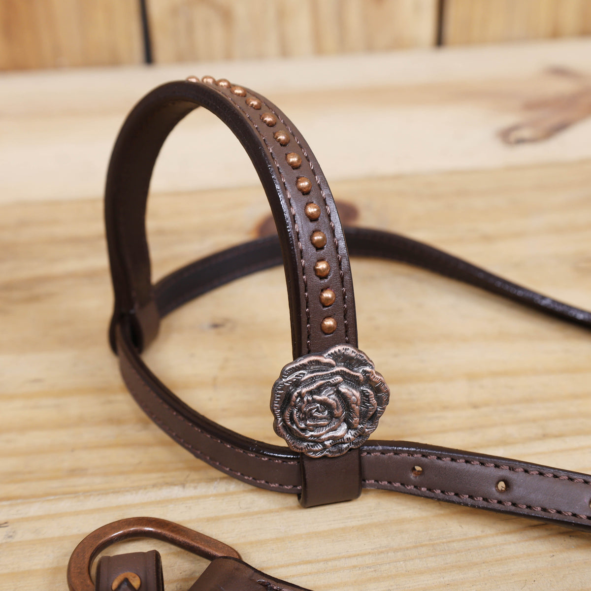 Western Headstall and Breast Collar Set, Turquoise Rose Embossed Tack with Silver Studs