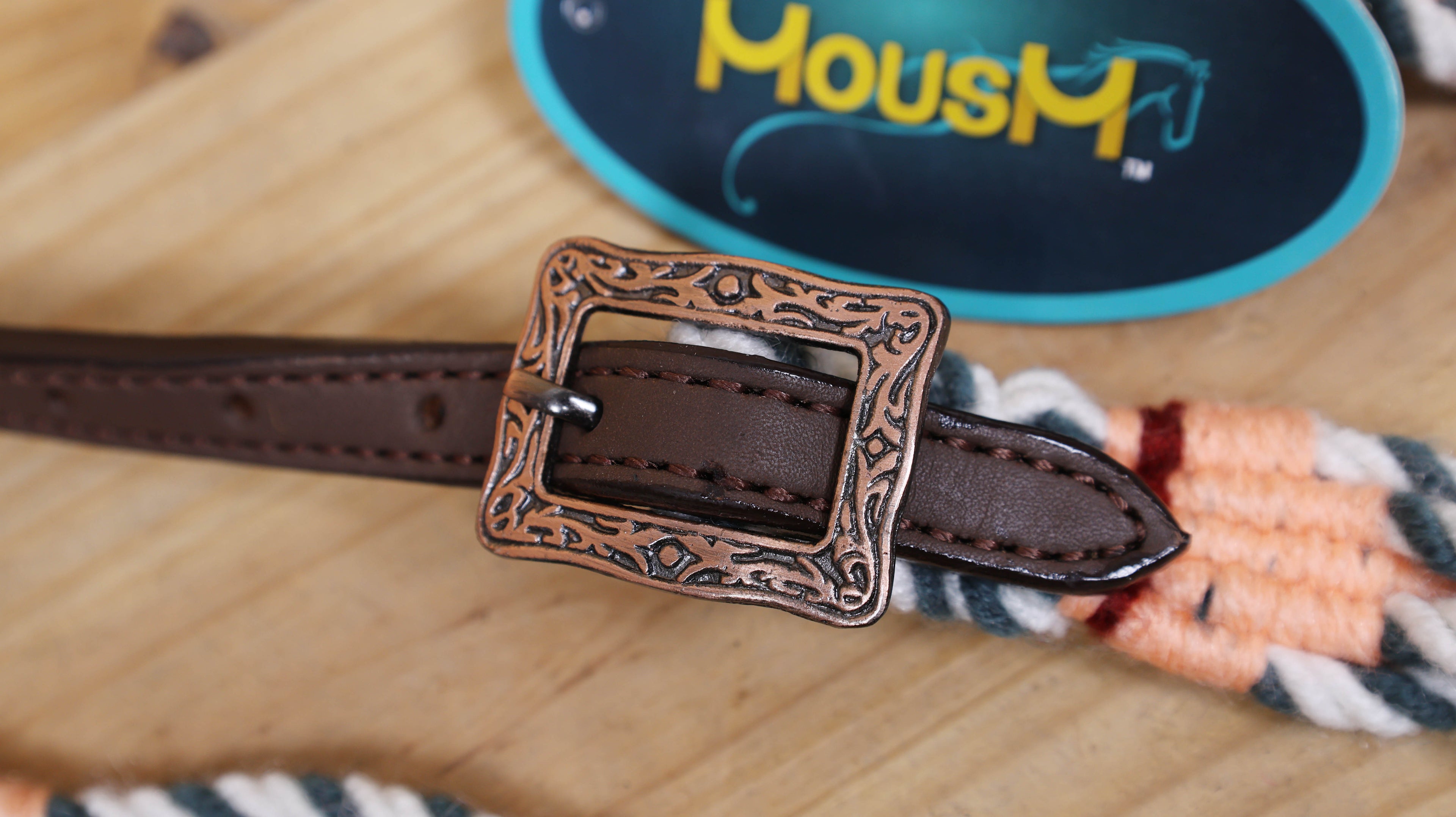 Grey, White &amp; Cream Mohair Western Headstall Tack Set with 32” Front Girth – Complete 5-Piece Set on Argentina Leather – Antique Copper Hardware – Handcrafted
