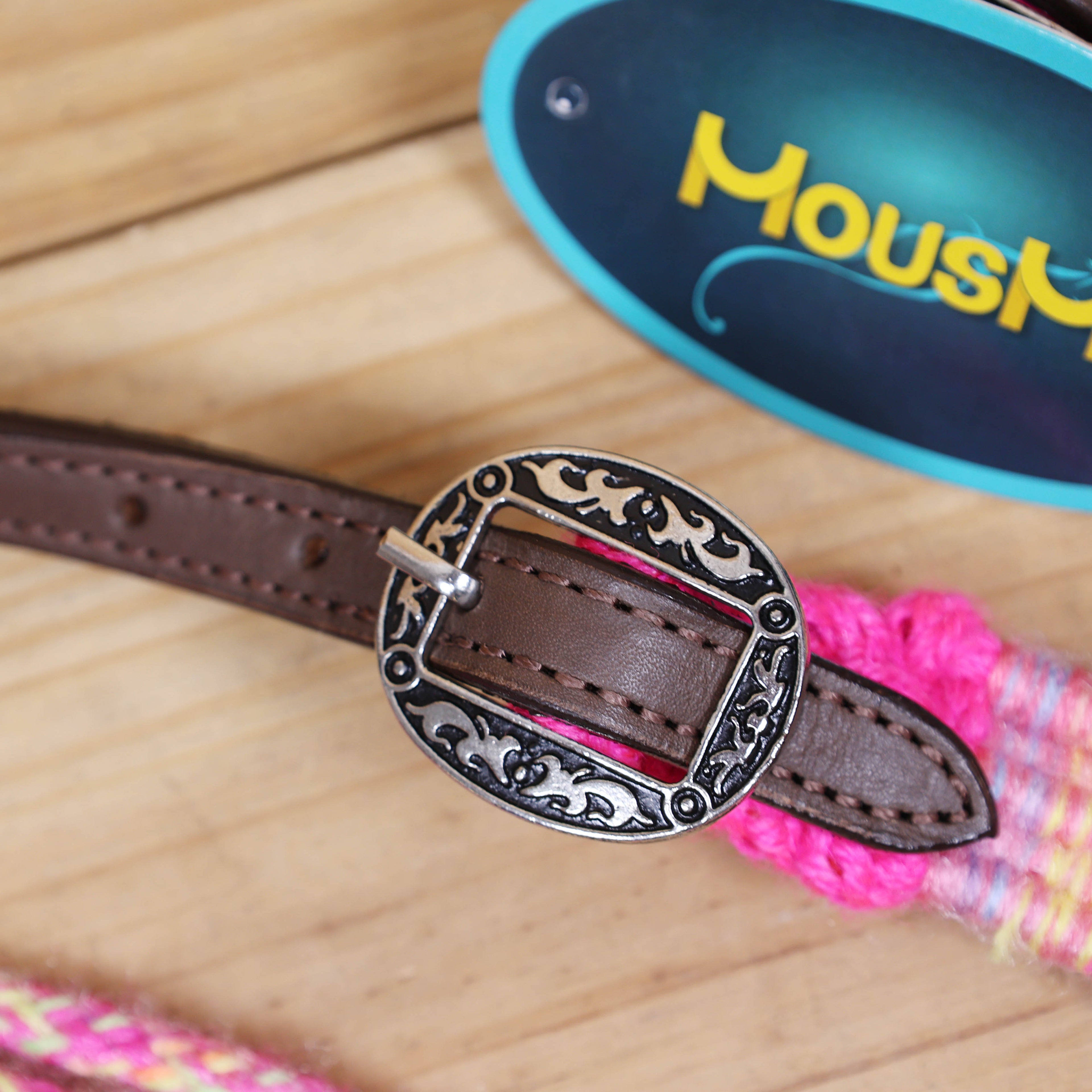 Pink, Teal &amp; Green Mohair Western Headstall Tack Set with 32” Front Girth – Complete 5-Piece Set on Argentina Leather – Antique Copper Hardware – Handcrafted