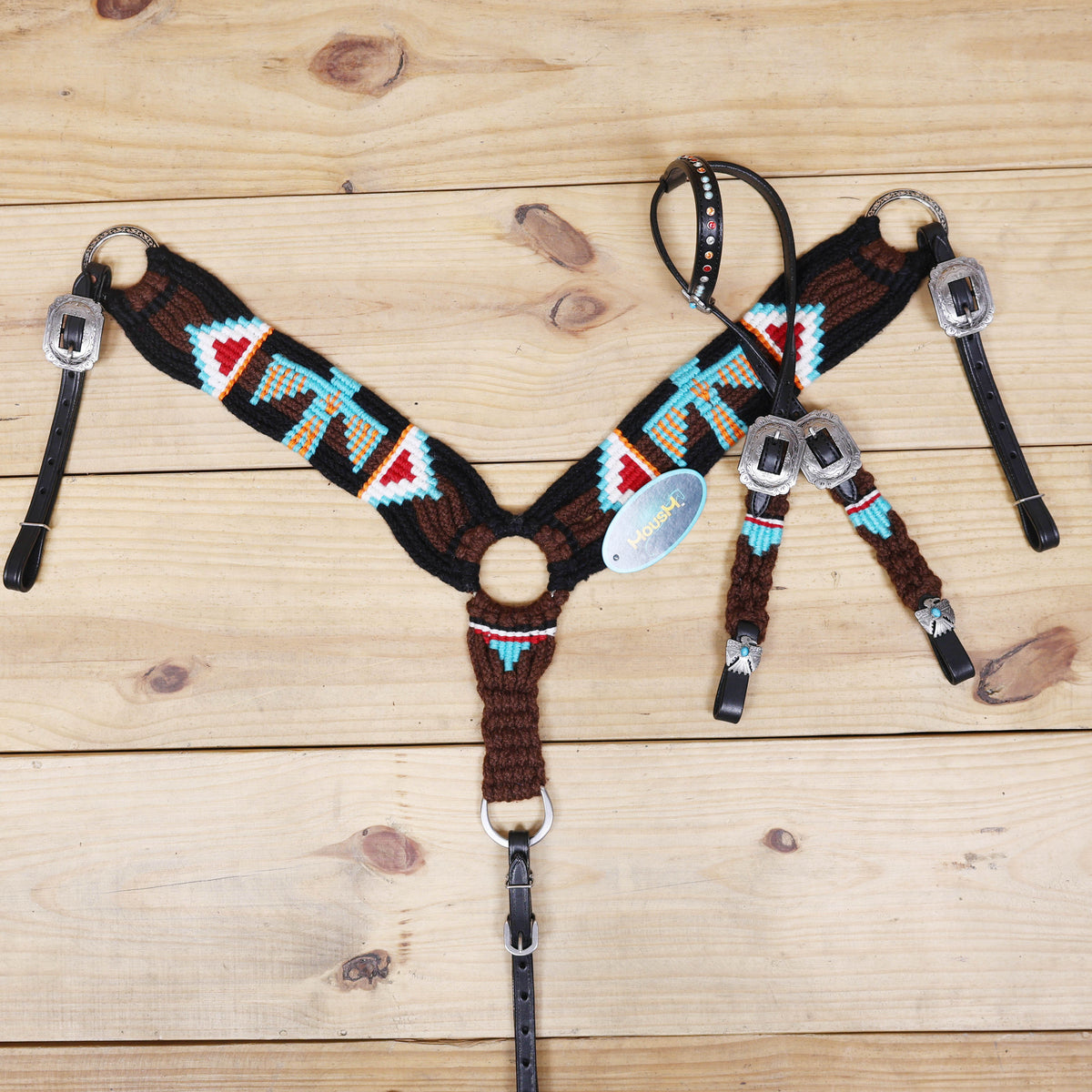 Thunder Bird Mohair Complete Western Horse Tack Set