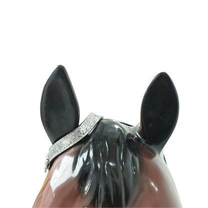Silver Glitter Western Horse Tack with Bling Rhinestone Conchos