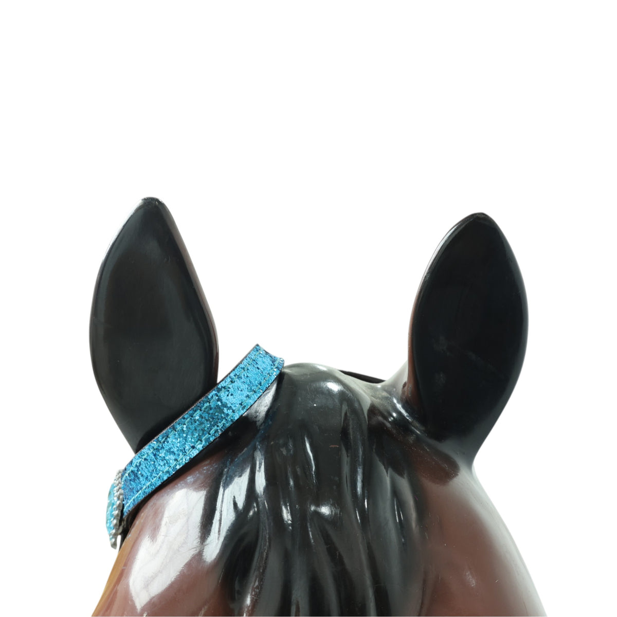 Teal Glitter Western Horse Tack Set with Bling Conchos