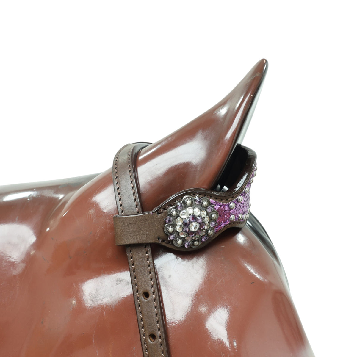Light Purple Glitter Headstall and Breast Collar Tack Set