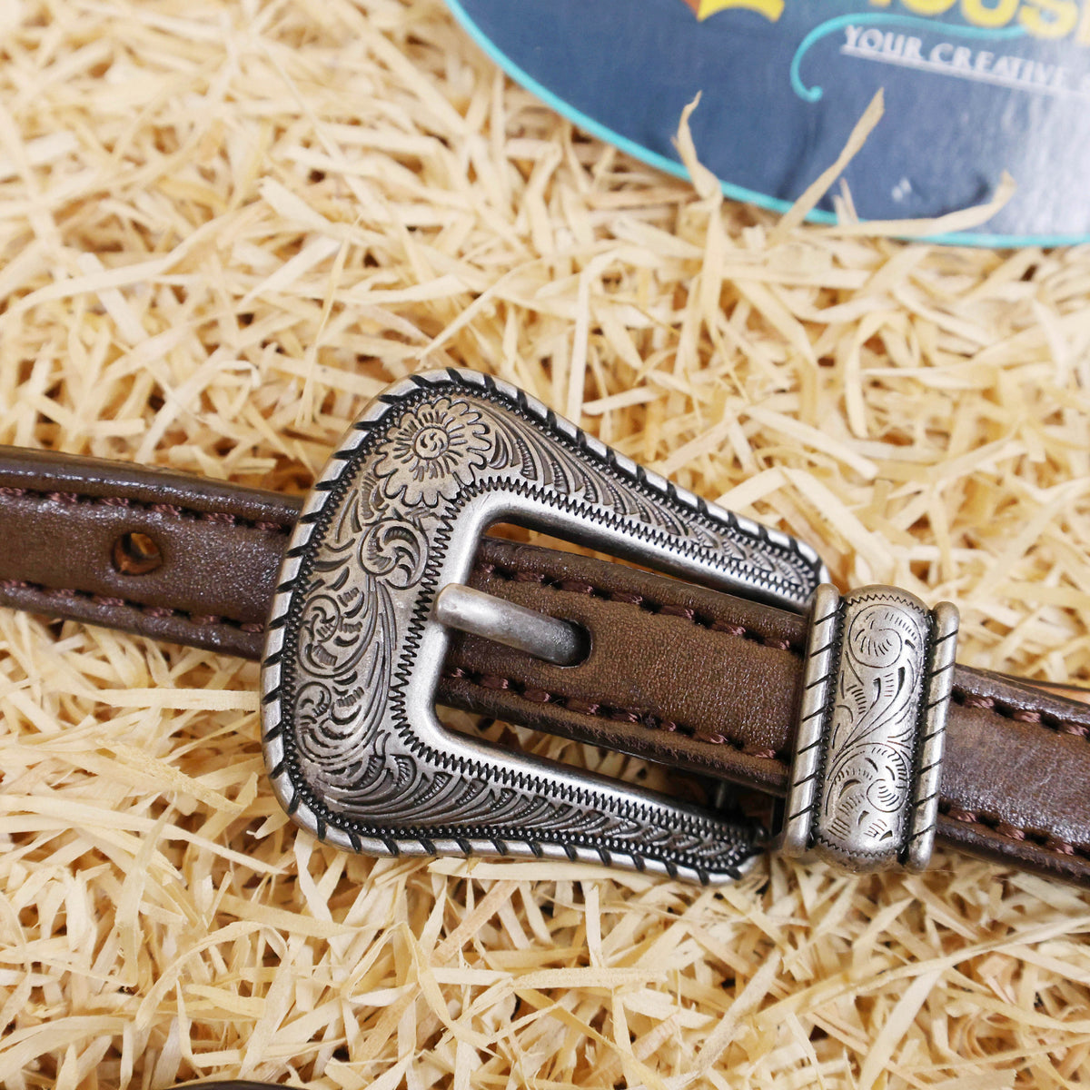 Hand-Carved Sunflower Floral Headstall and Breast Collar Set
