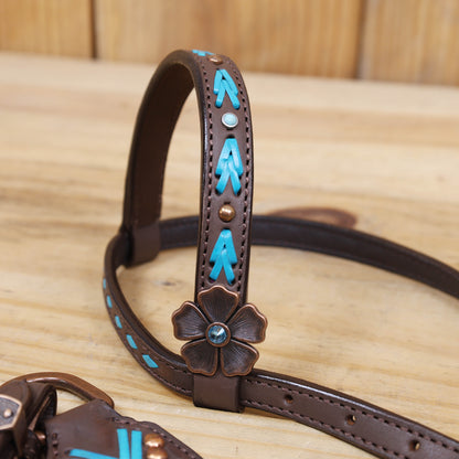 Rawhide Braided One Ear Headstall Set
