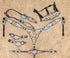 halloween theme western horse headstall set with spooky pumpkin print 