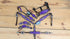 Purple-Silver Metallic Acid Wash Cowhide