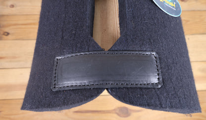 MOUSM Western Saddle Pad - 5 Star Saddle Pad with Full Skirt with Cutout Feather Trim and Leather Reinforced Spine Decorated with Cutout Star with Silver Glitter Inlay on Real Cow Hide Leather, Comfortable Saddle Pads