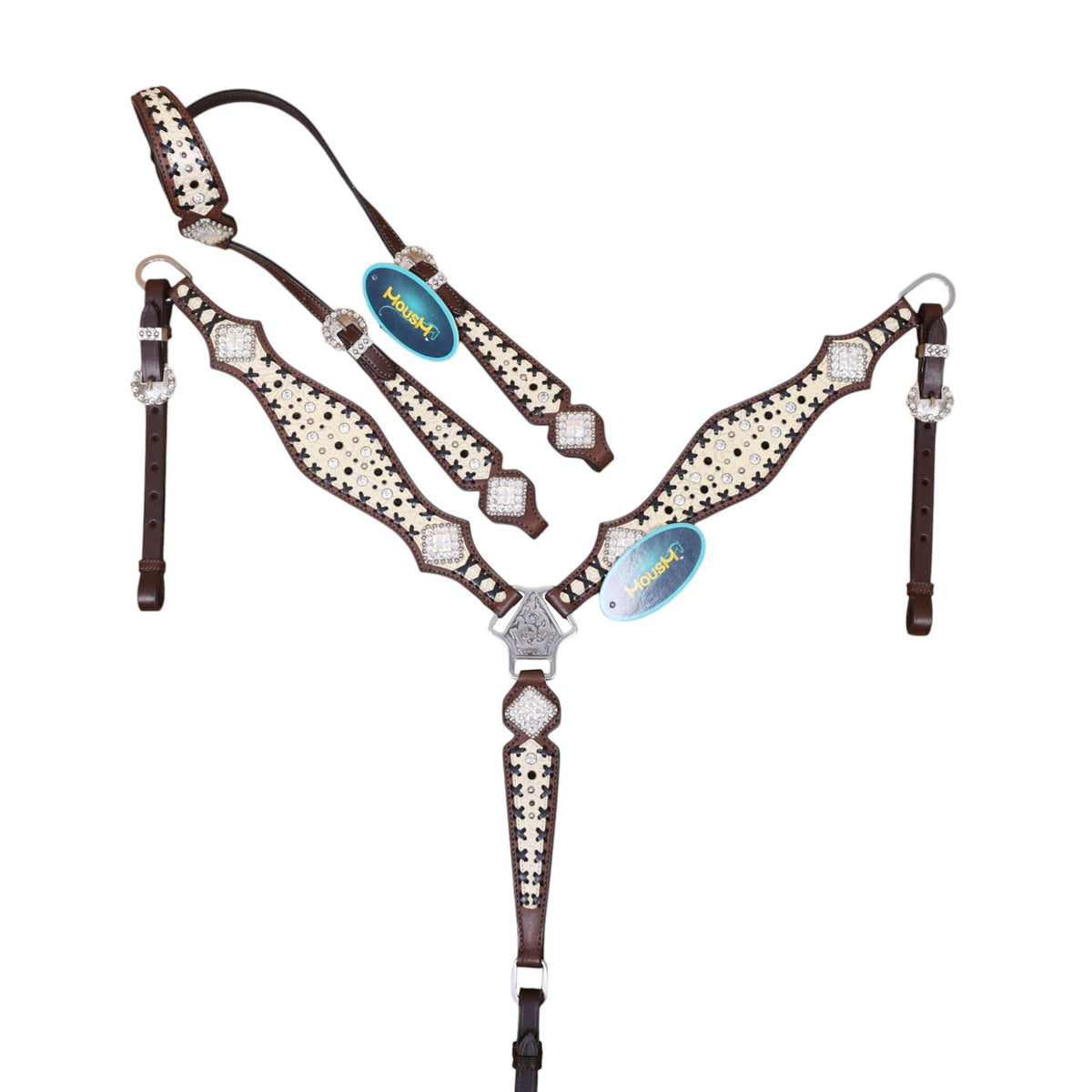 Silver Filigree and Matching Conchos