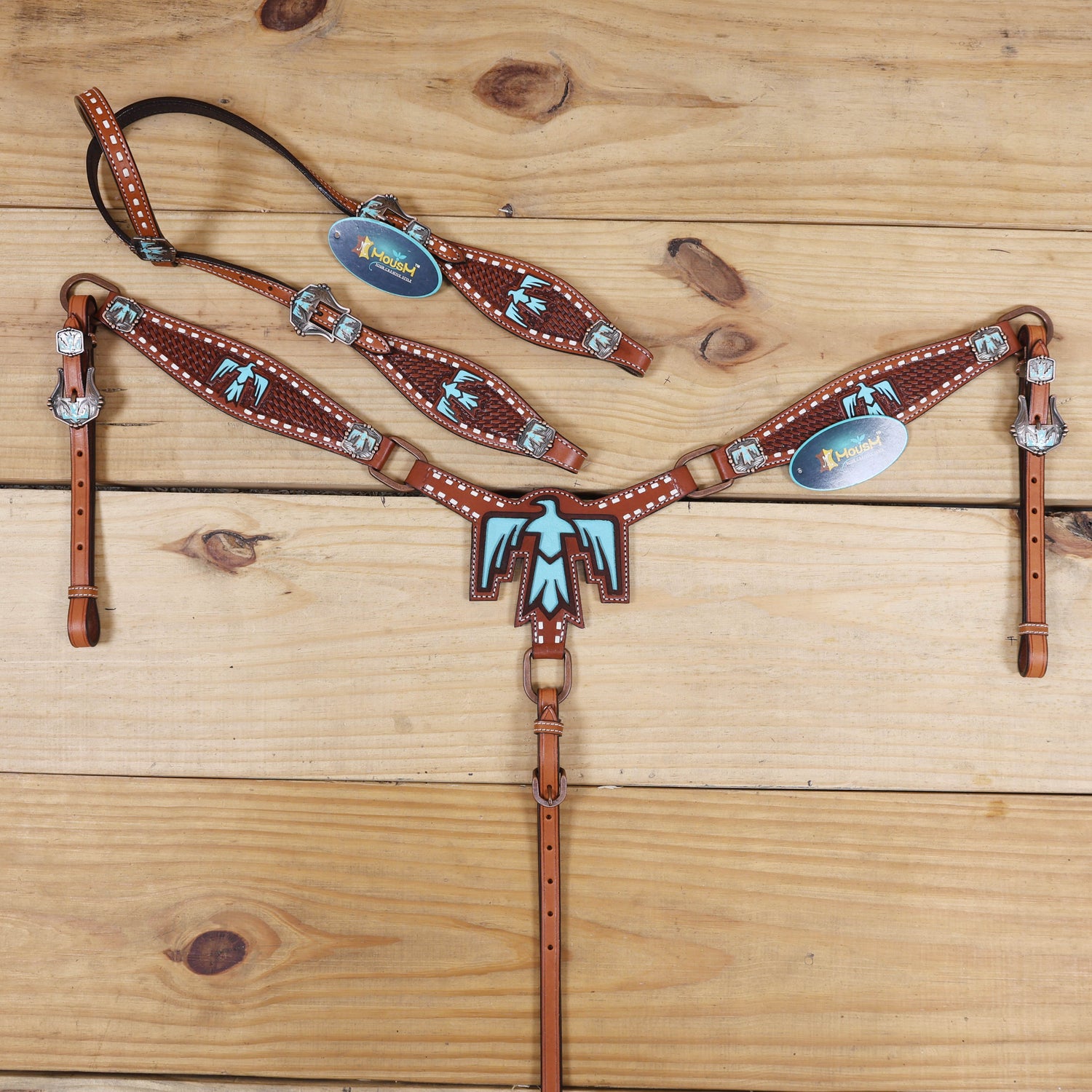 Thunderbird Theme Horse Tack Set