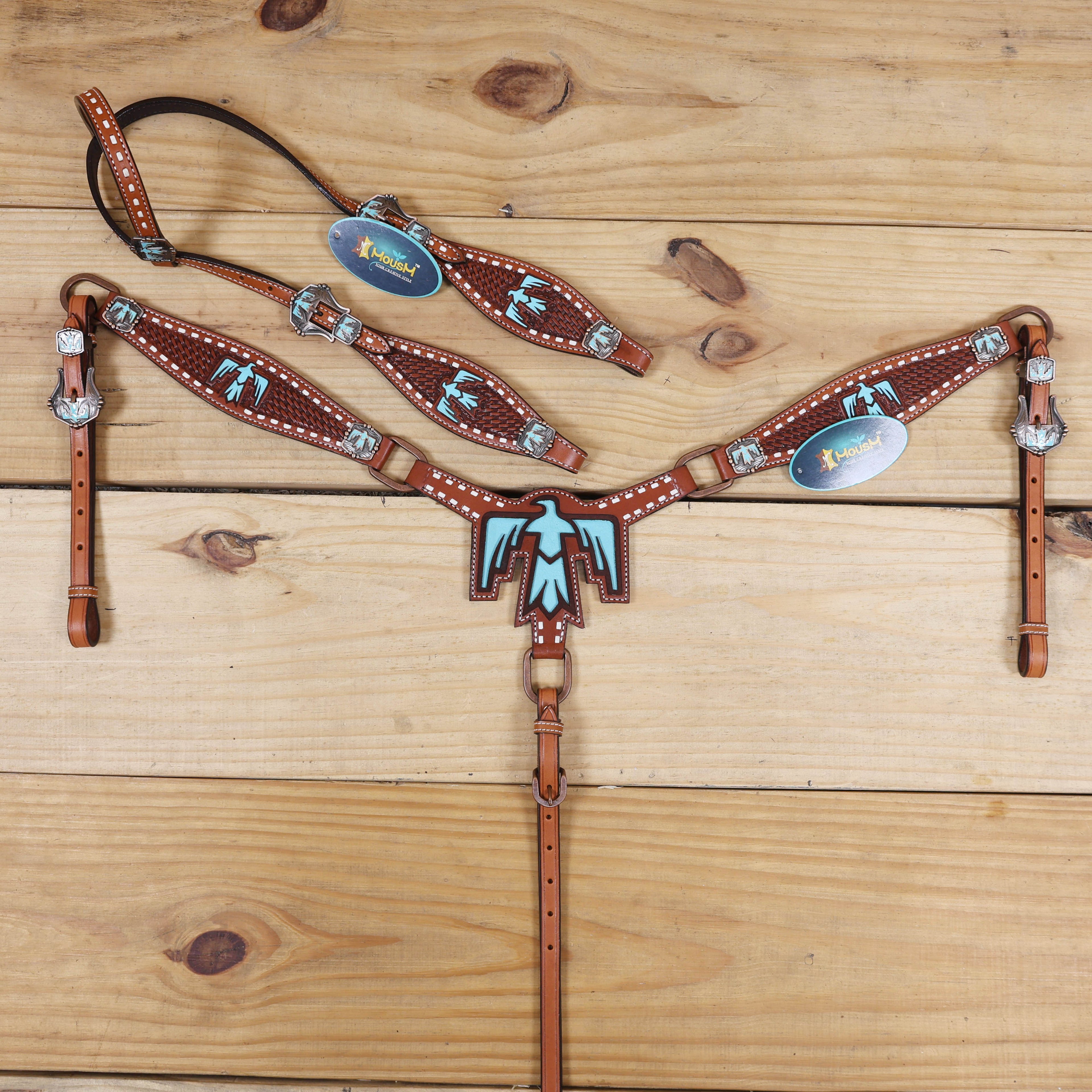 Thunderbird Theme Horse Tack Set