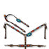 Turquoise & Red Beaded Aztec Pattern