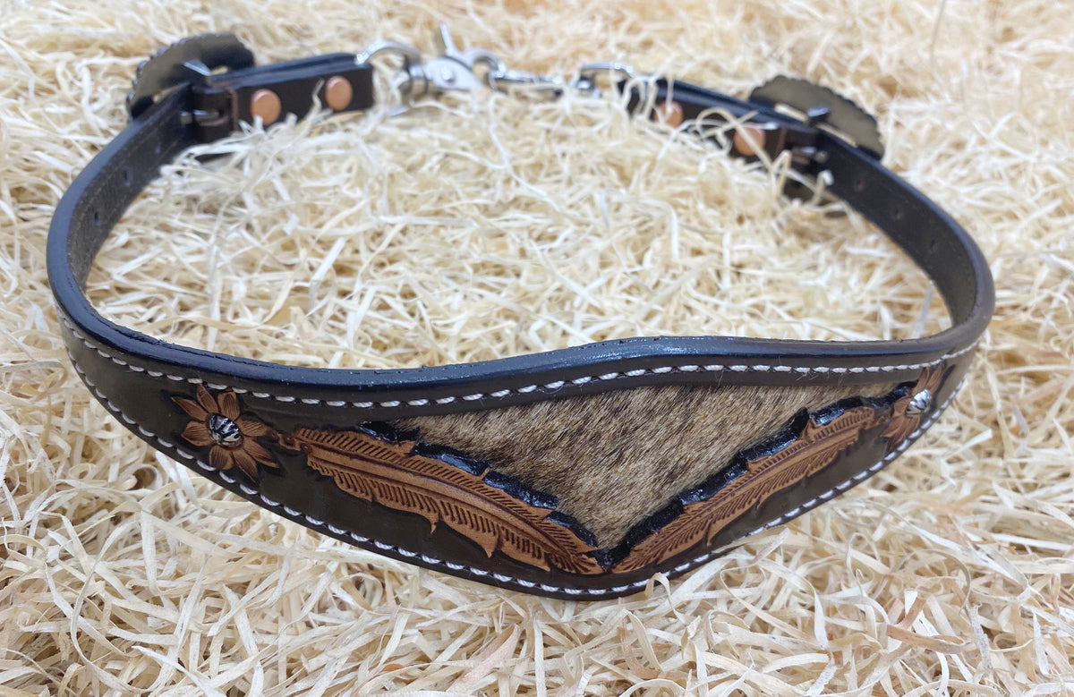 Feather Carving with Leather Laces Western Horse Tack Set