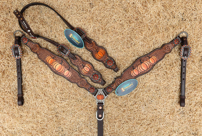 spooky horse headstall tack set for halloween parties 