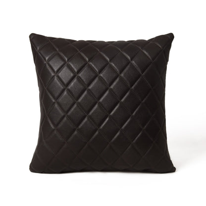 Mousm Leather Cushion Cover Solid Decorative Square Shape Sofa Cushion Cover Decorative Throw Pillow Cover Home Decor Housewarming Gift