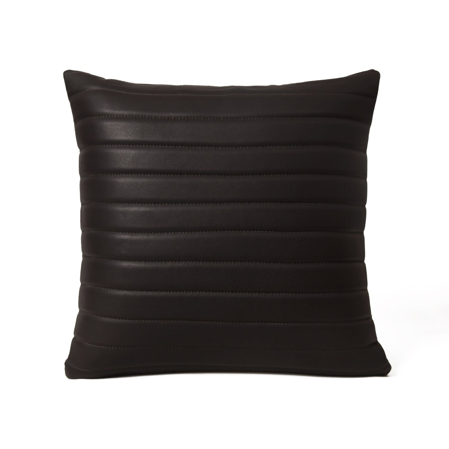 MOUSM Leather Pillow Cover 18 x 18, Leather Cushion Cover, Solid Cushion Cover, Brown Pillow Case, Home Decor, Decorative Cushion Throw