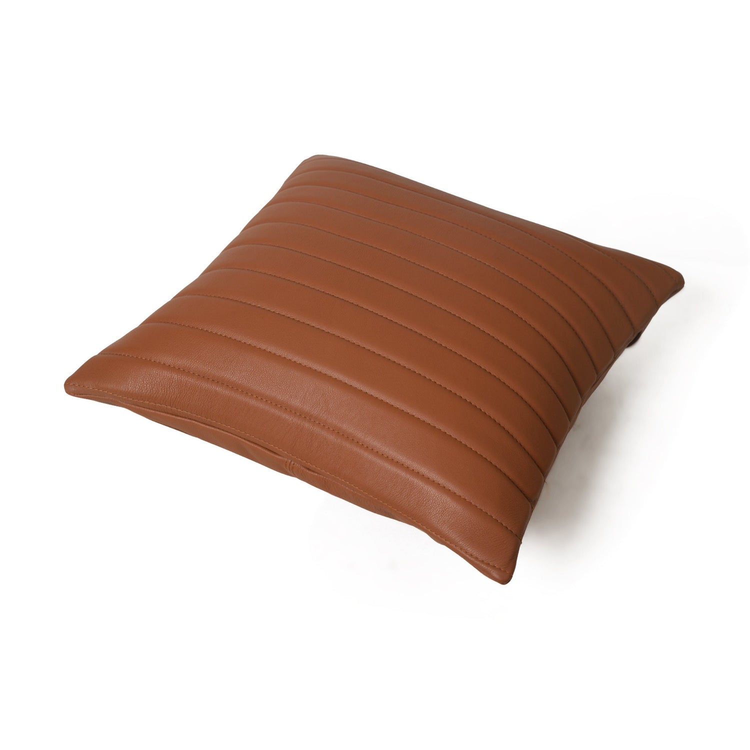 MOUSM Leather Pillow Cover 18 x 18, Leather Cushion Cover, Solid Cushion Cover, Brown Pillow Case, Home Decor, Decorative Cushion Throw