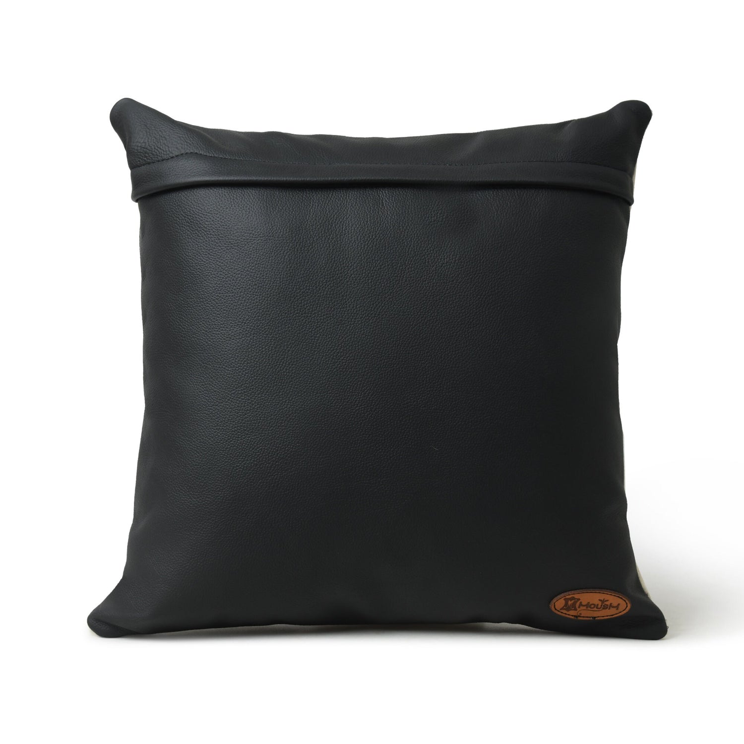 Mousm Leather Cushion Covers, Decorative Hairon Pillow Cases, Handcrafted Designer Square Cushion Cover, Sofa Pillow Cover, Couch Cushion