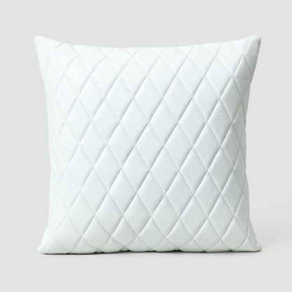 Mousm Leather Cushion Cover Solid Decorative Square Shape Sofa Cushion Cover Decorative Throw Pillow Cover Home Decor Housewarming Gift