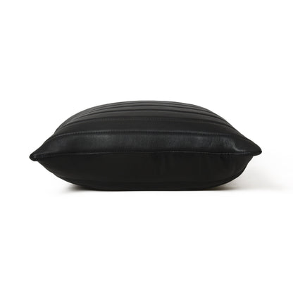 MOUSM Leather Pillow Cover 18 x 18, Leather Cushion Cover, Solid Cushion Cover, Brown Pillow Case, Home Decor, Decorative Cushion Throw